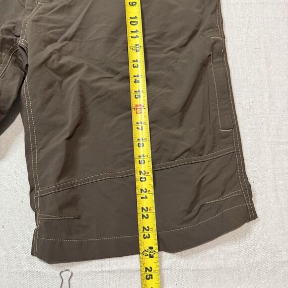 Kuhl Cargo Shorts Mens 38 Brown 13” Outdoor Hiking Camping Performance Stretch - Picture 7 of 7